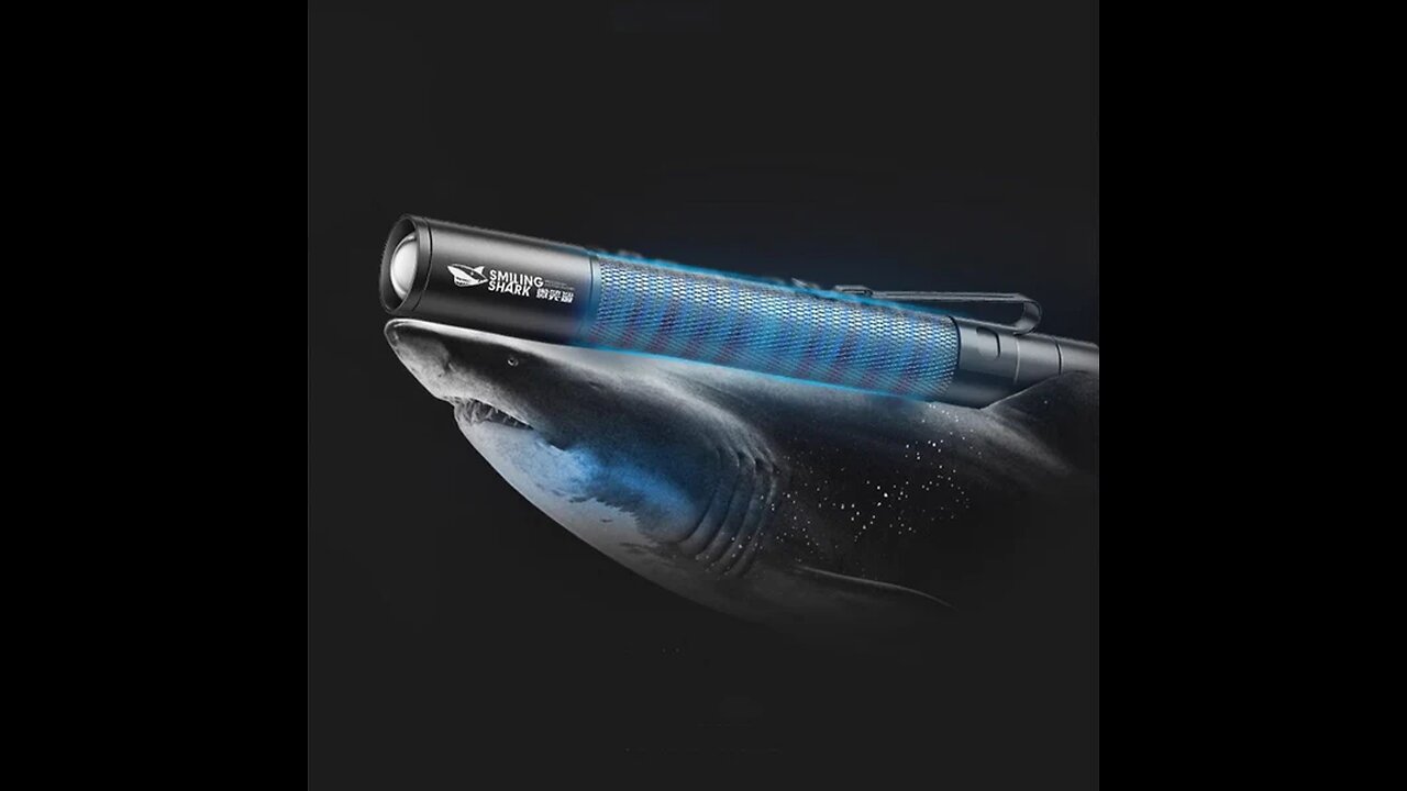 Pen Clip Design Retractable Zoomable Super Bright Flashlight