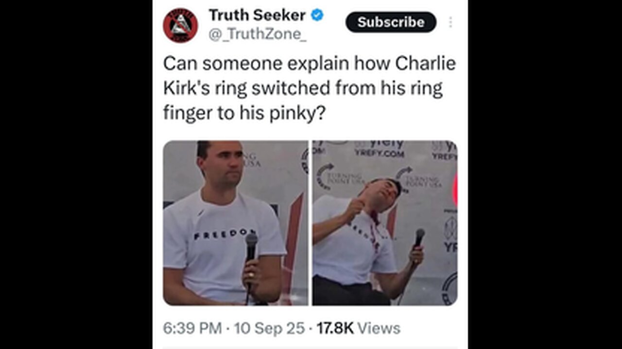 THE CHARLIE KIRK ASSASSINATION 💍 MAGIC RING PSYOP