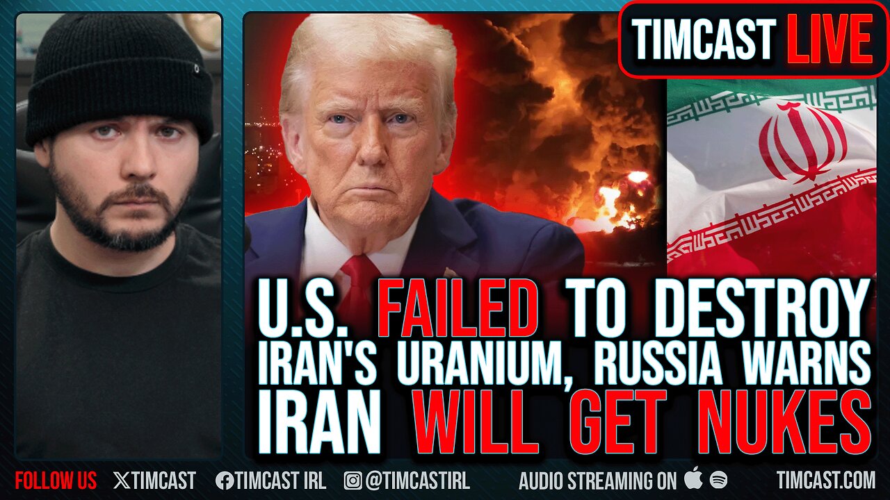 U.S. FAILED To Destroy Iran's Uranium, Russia Warns Iran WILL GET NUKES, WW3