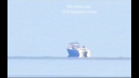 Boats DO NOT Disappear Over The Curvature Of The Earth