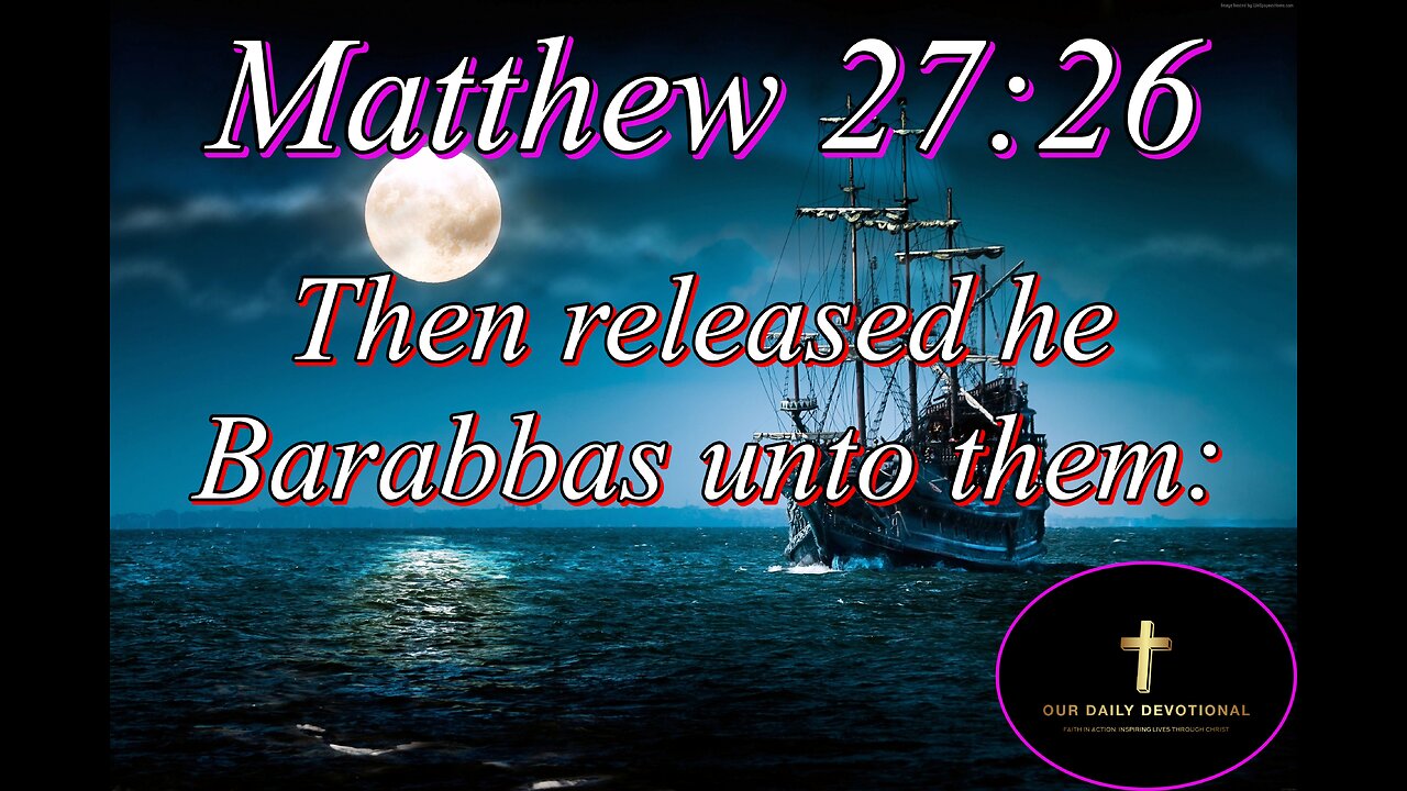 Matthew 27:26, and when he had scourged Jesus, he delivered him to be crucified.