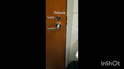 locking the door opens the door