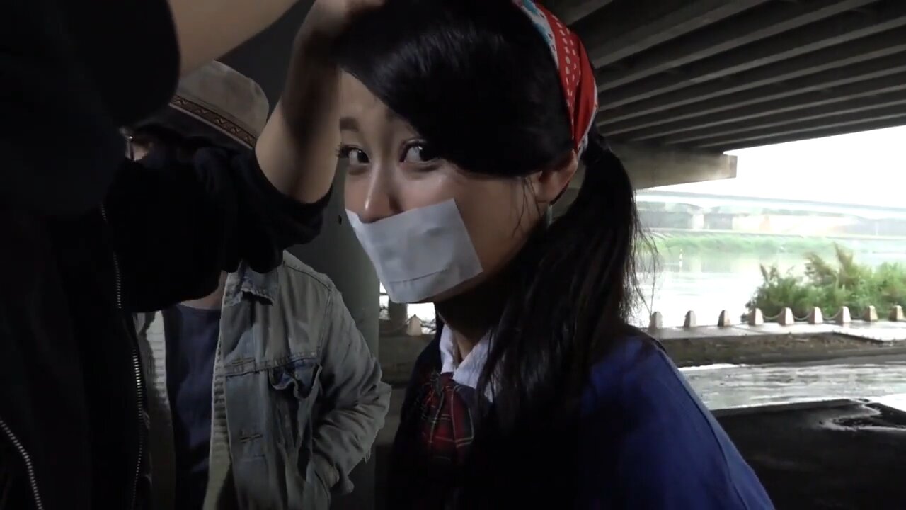 Asian girl tape gagged