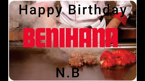 N.B at Benihana for his Birthday