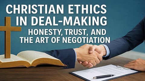 Christian Ethics in Deal-Making: Honesty, Trust, and the Art of Negotiation