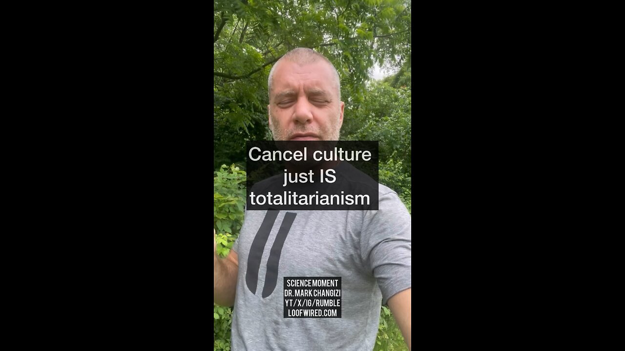 Cancel culture just IS totalitarianism