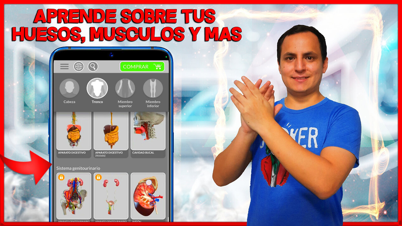 🧠 Conoce tu CUERPO con la MEJOR APP de ANATOMÍA 2025 | Explora HUESOS, SISTEMAS y ÓRGANOS en 3D