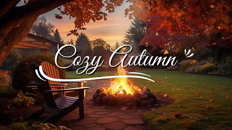 Cozy Autumn Fireplace Ambience 🍁 | Relaxing Crackling Fire Sounds for Sleep, Study & Relaxation