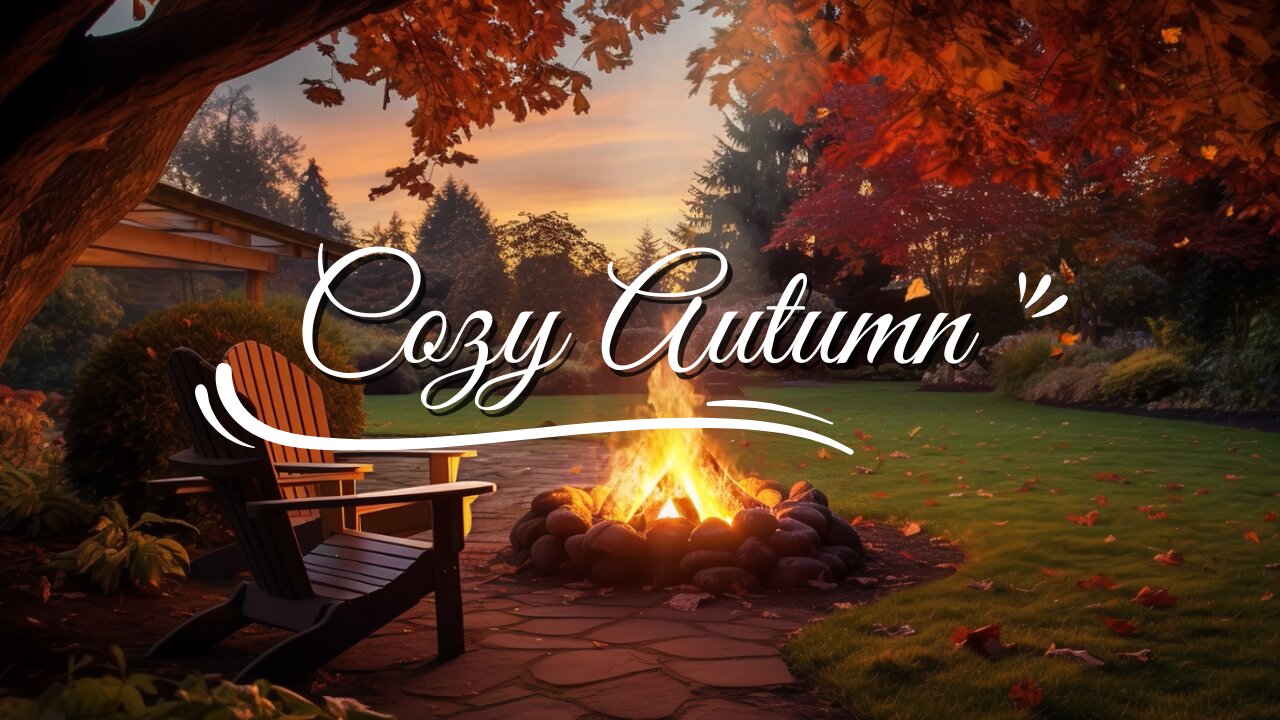 Cozy Autumn Fireplace Ambience 🍁 | Relaxing Crackling Fire Sounds for Sleep, Study & Relaxation