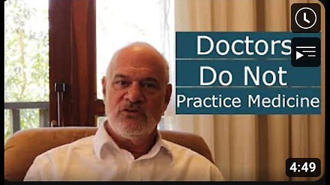 "Dr. Mark Sircus Asserts Doctors Do Not Practice Medicine"