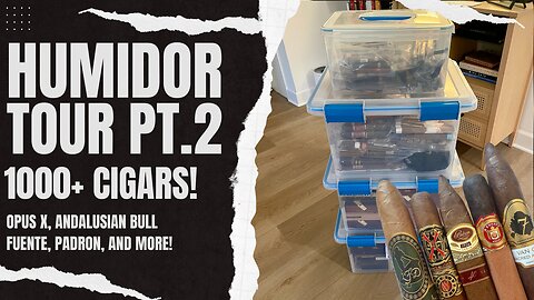 1000+ Cigar Collection Pt.2 | Humidor Tour | Bonus Bourbon Collection