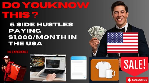 5 Side Hustles Paying $1,000/Month in the USA (No Experience)