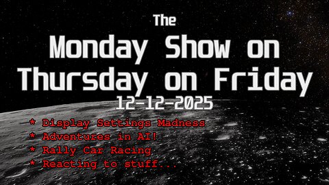 The Monday Show on Thursday on Friday 12-12-2025