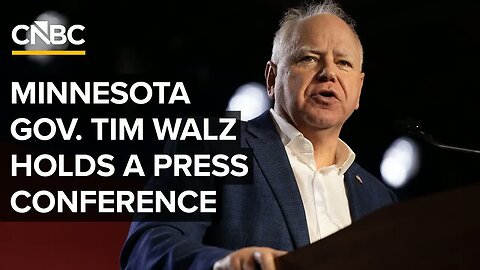 Democratic Gov. Tim Walz of Minnesota speaks after dropping his bid for reelection — 1/5/2026