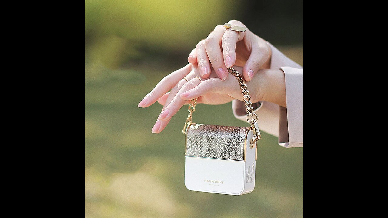 Mini Portable 10000mAh Handbag Power Bank, with Detachable Strap, LED Battery Indicator, Dual USB