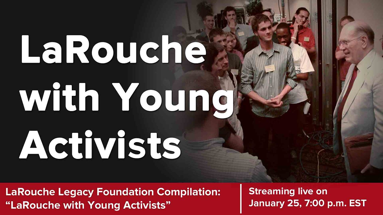 LaRouche with Young Activists
