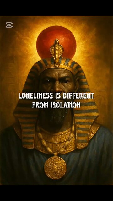 lonliness is different from isolation''