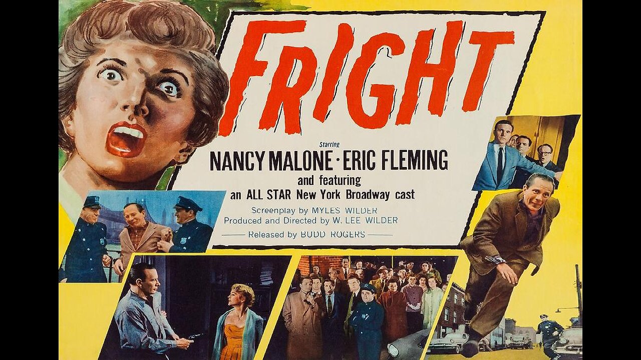 FRIGHT 1956 Woman Believes She's Reincarnated & has an Evil Entity Chasing Her FULL MOVIE VHS Copy