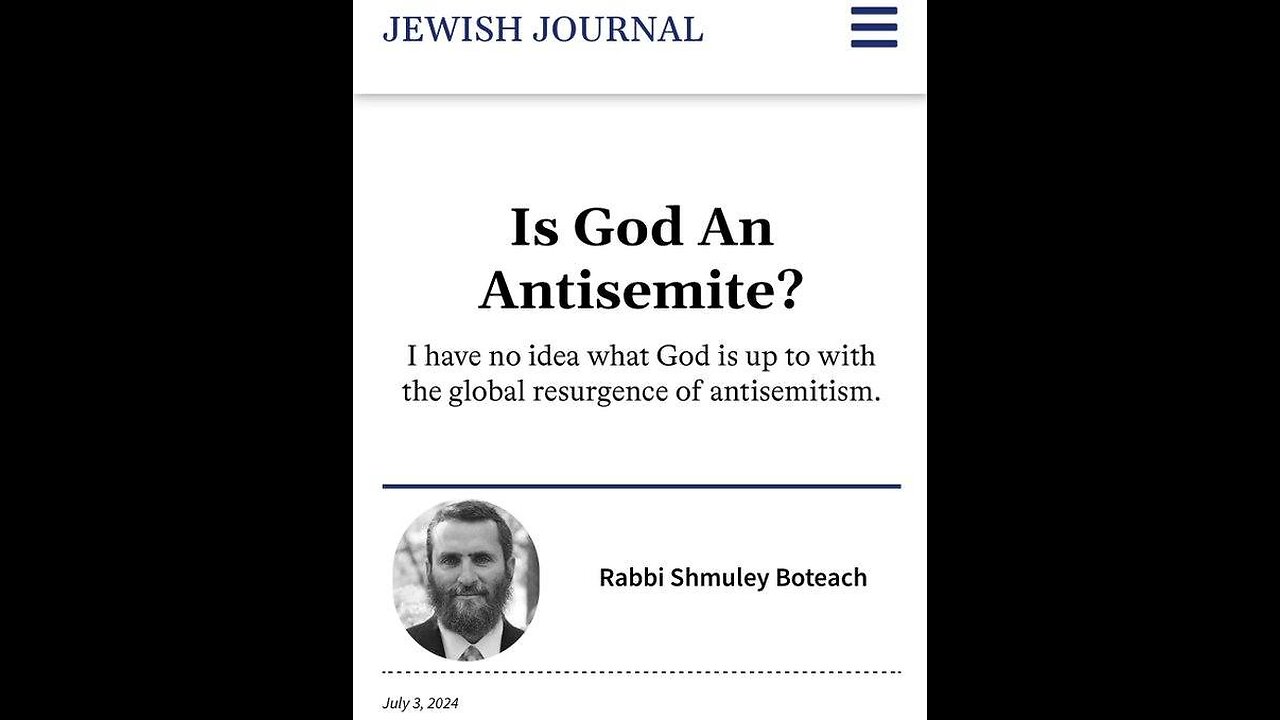 Rabbi Shmuley tells on himself