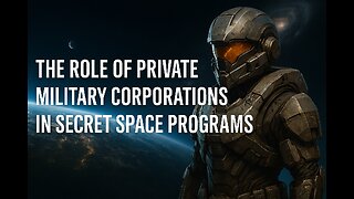 The Role of Private Military Corporations in Secret Space Programs