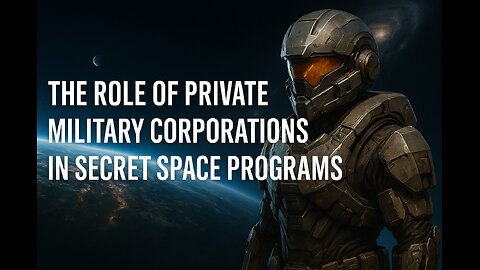 The Role of Private Military Corporations in Secret Space Programs