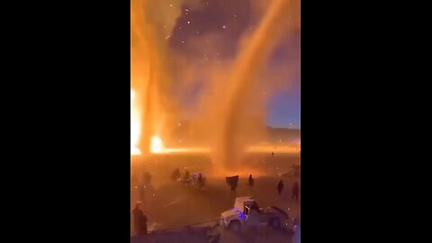 dust devils spawning at the satanic burning man festival….