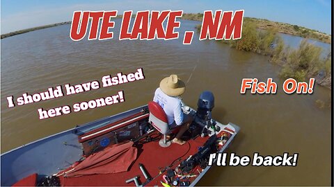 Fishing New Water- Ute Lake, NM - Spoonplugging!
