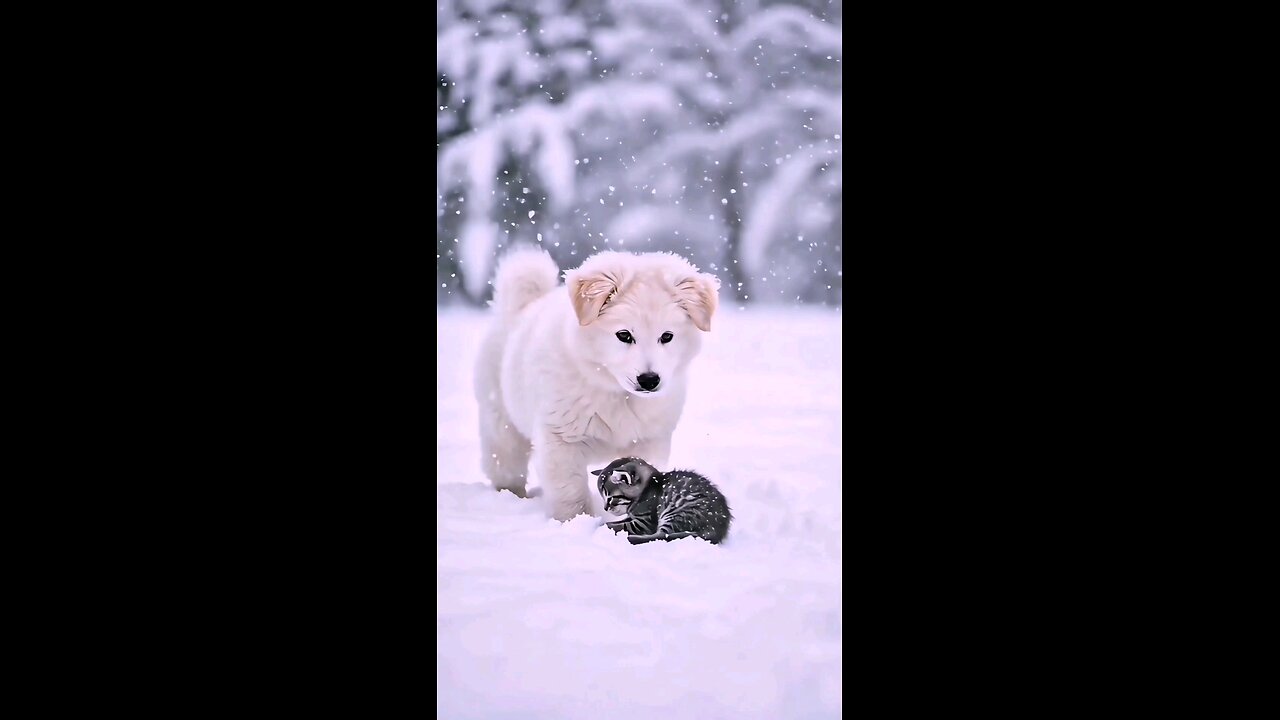 puppy save cute baby cat life