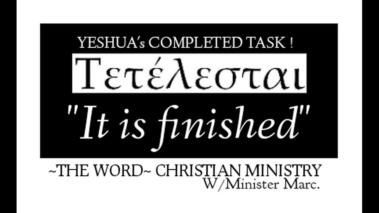 YESHUA'S completed task !