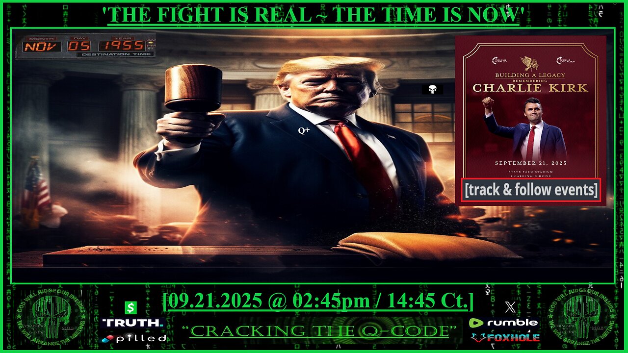"CRACKING THE Q-CODE" ~ 'THE FIGHT IS REAL ~ THE TIME IS NOW'