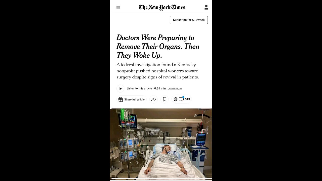 Live Critical Organ Donor Investigation