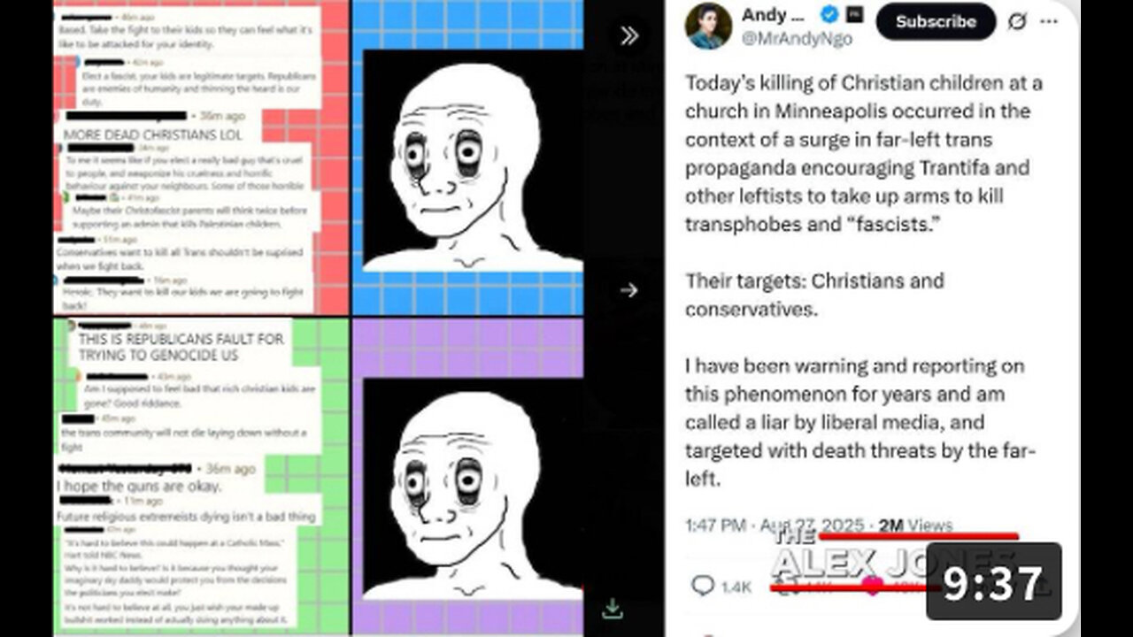 BREAKING VIDEO: The Trantifa Trans Cult Is Issuing New Death Threats Against Journalist Andy Ngo After He Reported On Their Public Celebration Of The Children's Brutal Killing At The Minneapolis, Minnesota Catholic Mass Yesterday