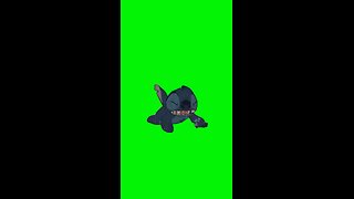 Stitch Crashing Out | Green Screen