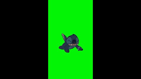 Stitch Crashing Out | Green Screen