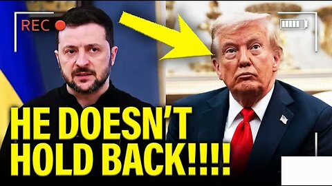FURIOUS Zelenskyy FINALLY UNLEASHES on Trump