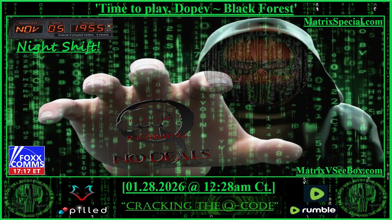 "CRACKING THE Q-CODE" ~ 'Time To Play Dopey ~ Black Forest'