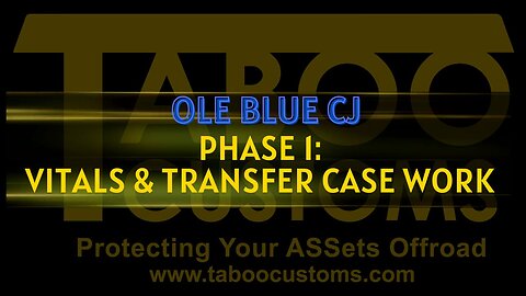 Ole Blue: Phase 1 Engine Startup and Transfer Case/Mount Work