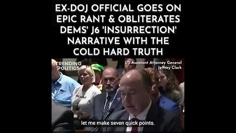 Ex-DOJ Official Obliterates Dems & J6 Narrative
