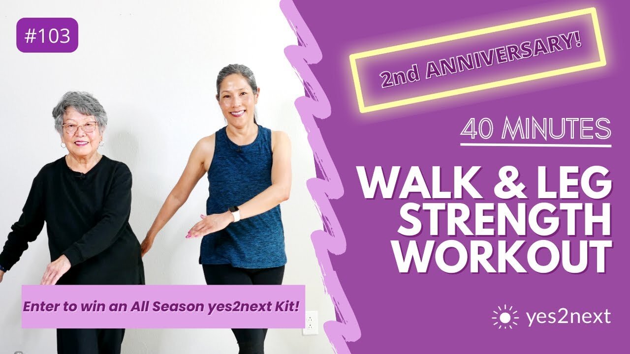 40 Minute Walking At Home Workout Low Impact Seniors Beginners