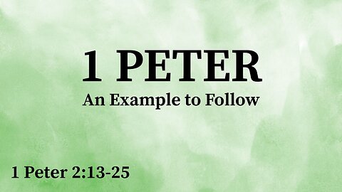 An Example To Follow