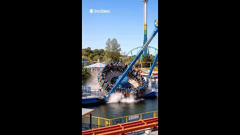 Omg 😳 When the ride dips low enough to touch the water… 💦🎢 Would you dare to try this? 😱🔥