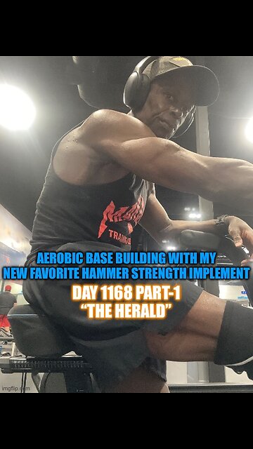 Aerobic Base Building with my new favorite Hammer Strength Implement (Day 1168 Part-1)