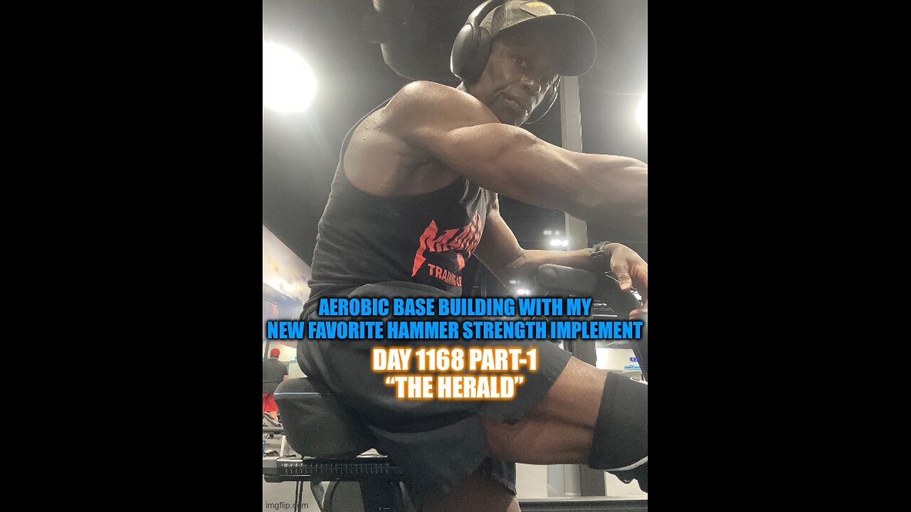 Aerobic Base Building with my new favorite Hammer Strength Implement (Day 1168 Part-1)