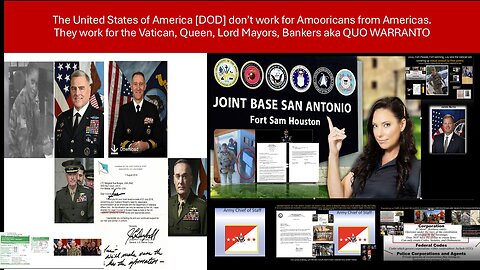 RESPONSE TO THE CHIEF OF STAFF HOW THE MILITARY, JAG AND SHERIFFS SET INNOCENT PEOPLE