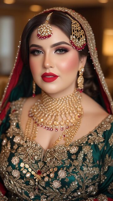 😳 Calm Bridal Look but Rich Vibes