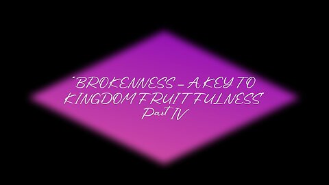 Brokenness - A Key To Kingdom Fruit Fulness - Pt 4 | Sunday Morning Service (09/07/2025) | JWC