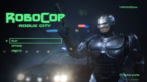RoboCop Rogue City Menu Screen
