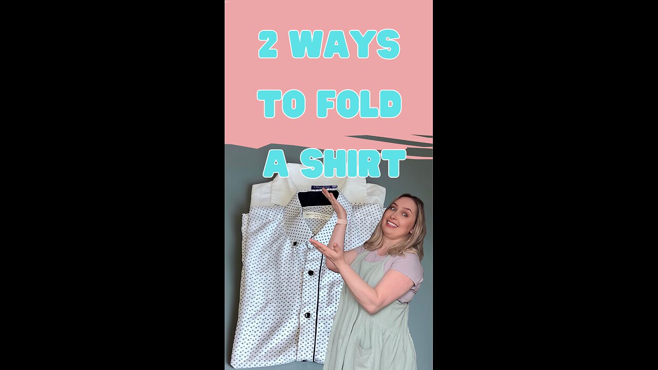 2 Easy Ways to Fold a Shirt — Fast, Neat & Space-Saving Home Hack