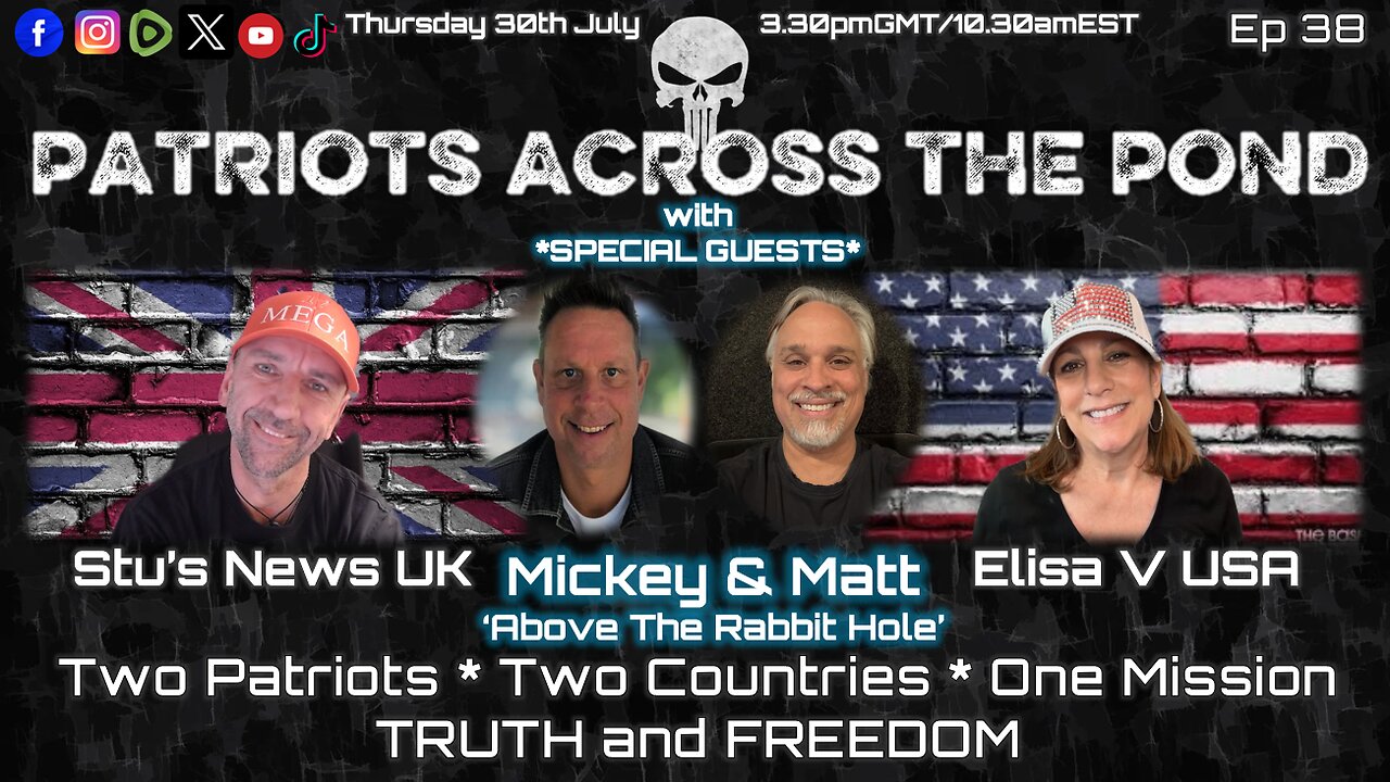 Patriots Across The Pond Thursday Thunder Ep 38 - MICKEY & MATT: Above The Rabbit Hole