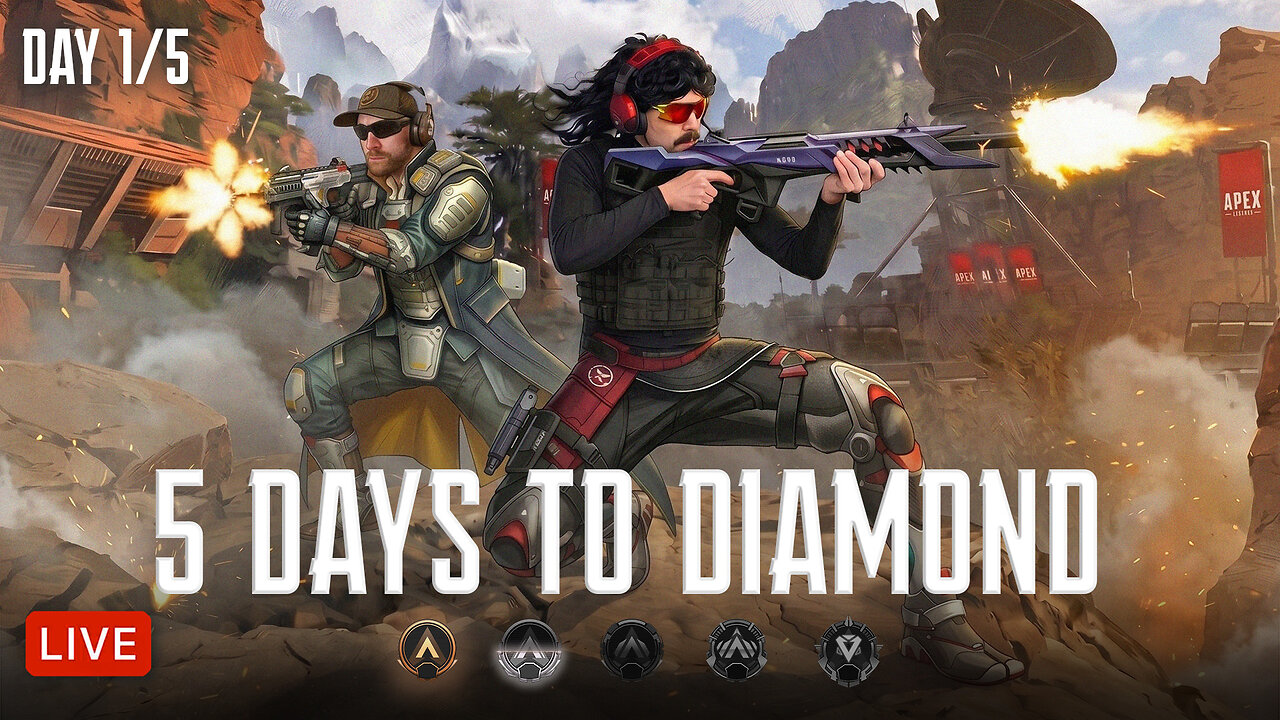 🔴 5 DAYS TO DIAMOND - FROM BRONZE | APEX LEGENDS